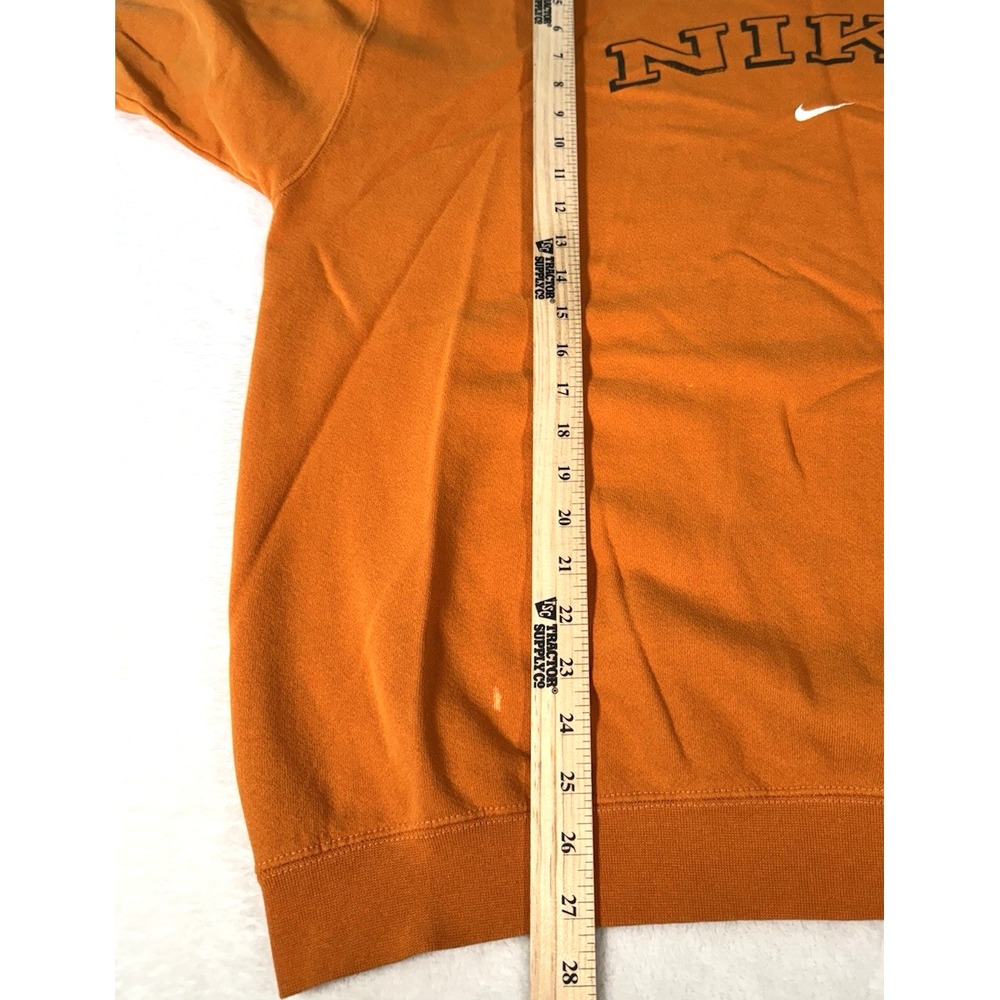 VTG 90s Nike Center Swoosh Spell Out Crewneck Sweatshirt Size XXL Made In USA - Picture 8 of 11